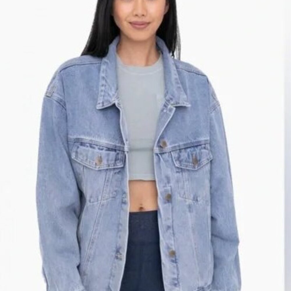 Mono B Oversized Boyfriend Jean Jacket